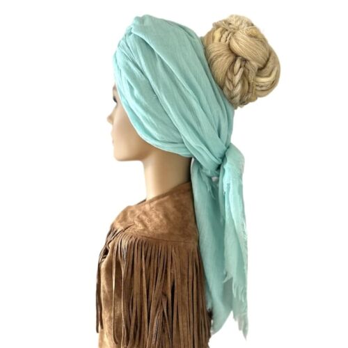 Head Scarf Mint Turquoise