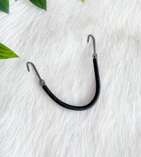 Dreadlock Hair Tie Bungee Black