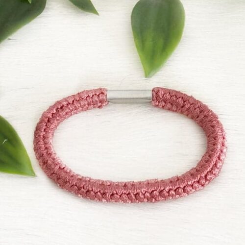 Dreadlock Large Elastic Antique Pink