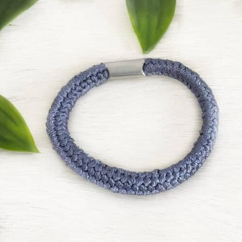 Dreadlock Large Elastic Blue Grey