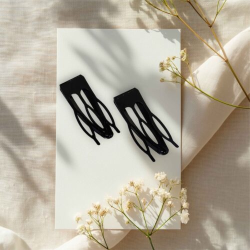 Scarf Hair Dreadlock Clips Black