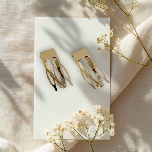 Scarf Hair Dreadlock Clips Gold