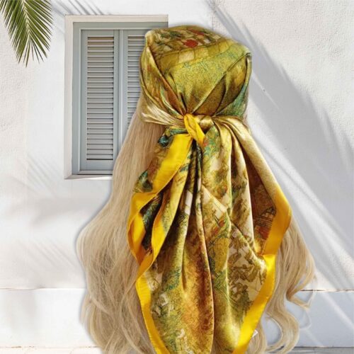 Head Scarf Bohemian Golden Drift