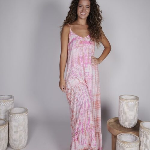 Long Dress Voula Peach