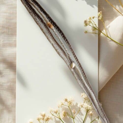 Dread Clip In Salty Grey 1
