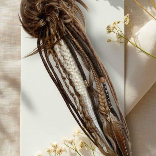 Messy Dread Bun Ponytail The Love of Free Spirit