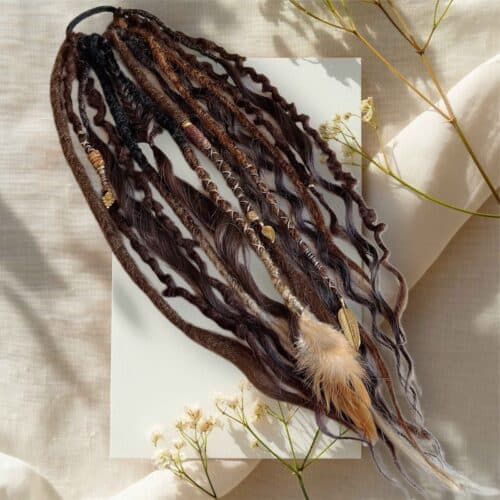 Elastic Dread Ponytail Americano