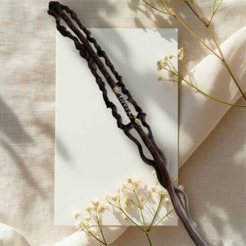 Dread Clip In Salty Dark Brown 3